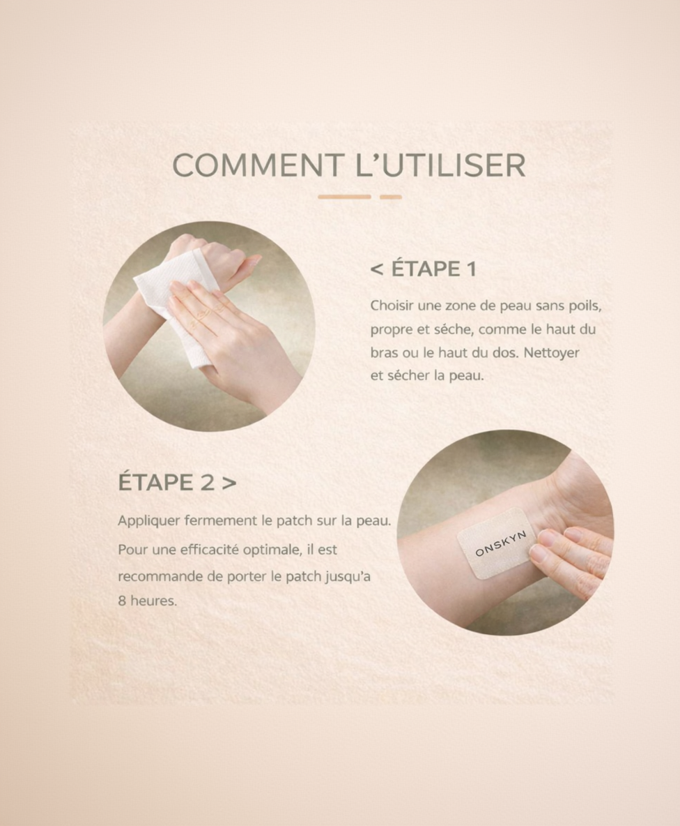 appliquer patch onskyn