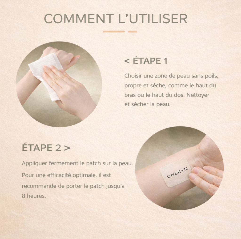 appliquer patch onskyn