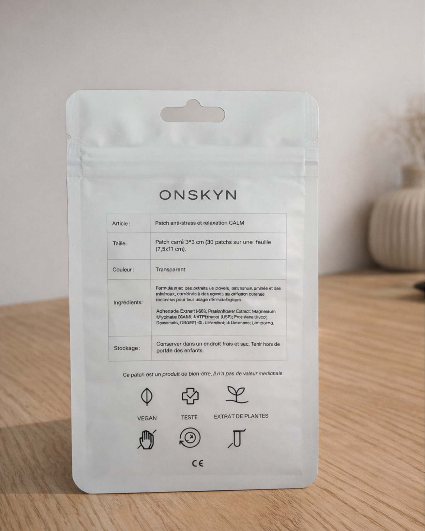 patch bien etre calm 