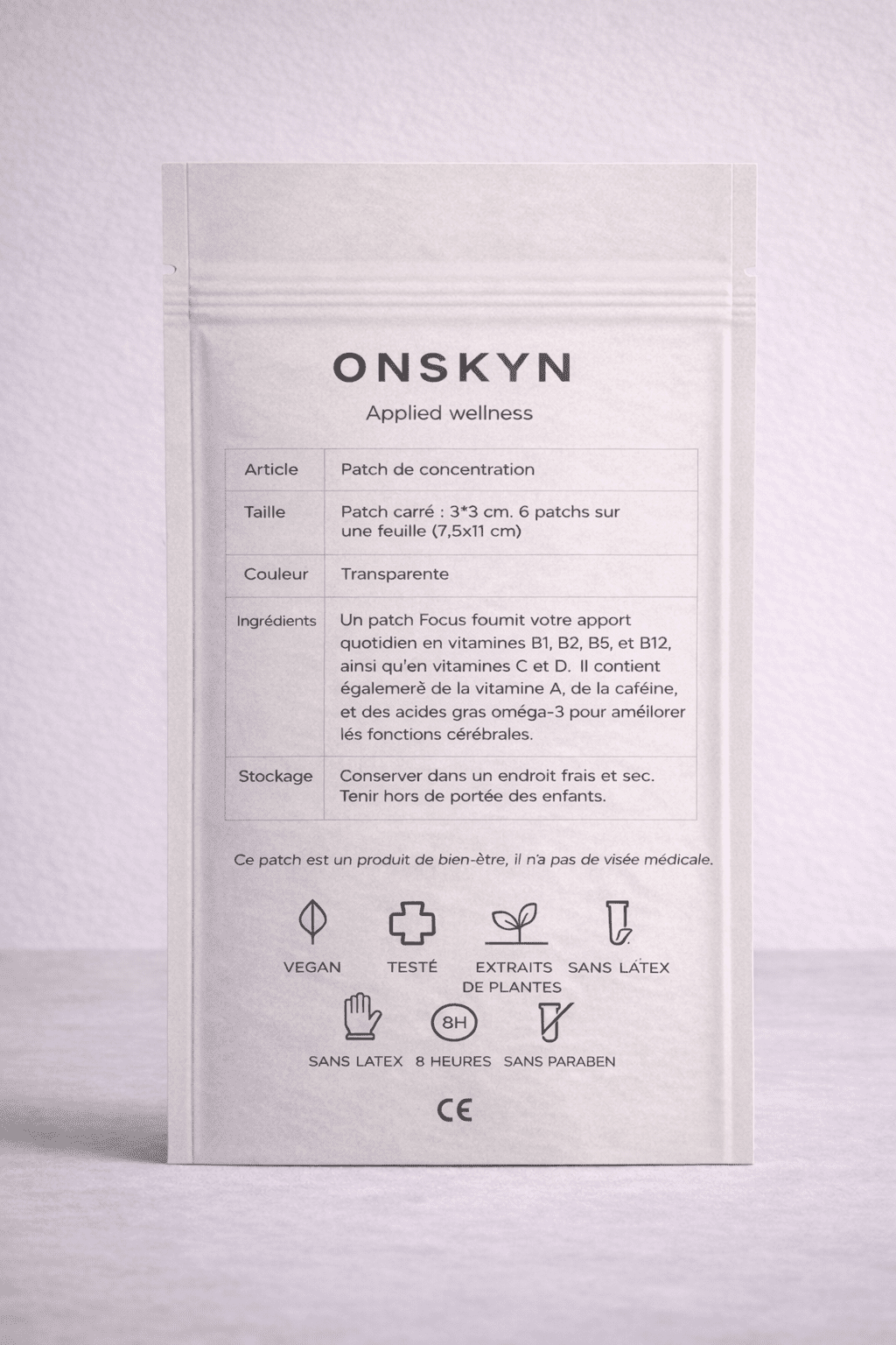 Patch bien - être concentration ONSKYN FOCUS - ONSKYN